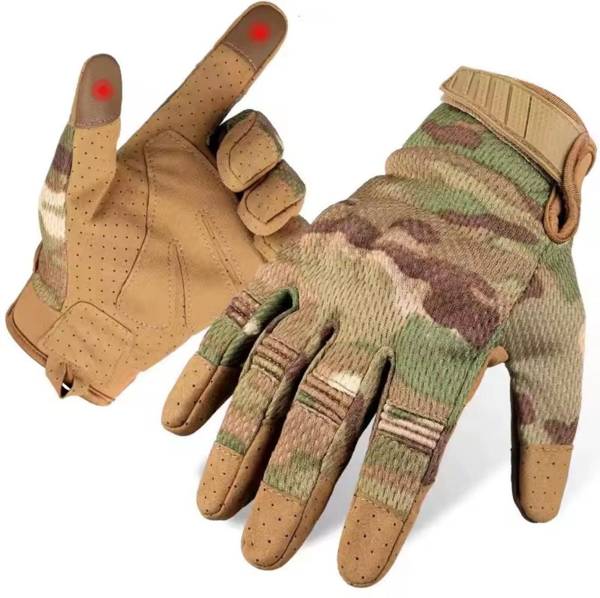 District Airsoft Tactical Gloves with Camo Pattern for Optimal Grip, Ideal for Airsoft Glove Use