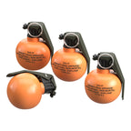 Taginn AIRSOFT GRENADE in vibrant orange, designed for non-lethal gameplay with easy-pull pin