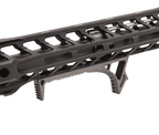 WADSN AIRSOFT GRIP M LOK black accessory grip mounted on a tactical rail system