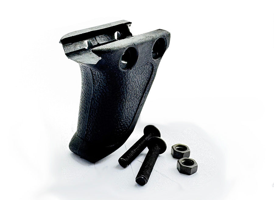 DOUBLE BELL black AIRSOFT HANDSTOP GRIP with screws and nuts for weapon accessory