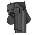 Cytac airsoft holster in black, designed for secure firearm retention and quick draw action