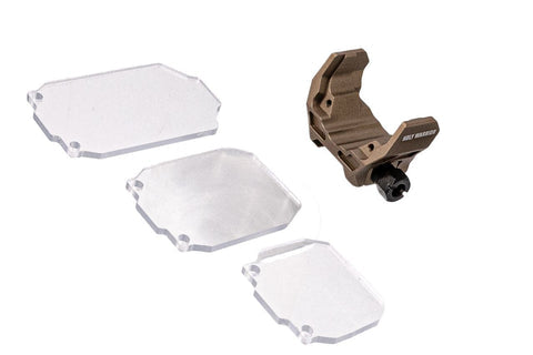 HOLY WARRIOR airsoft lens protector kit with three interchangeable lenses and a sturdy mount