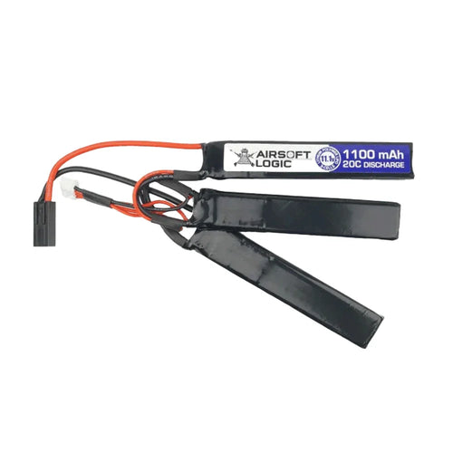AIRSOFT LOGIC BATTERY 1100mAh 20C Discharge for enhanced airsoft performance