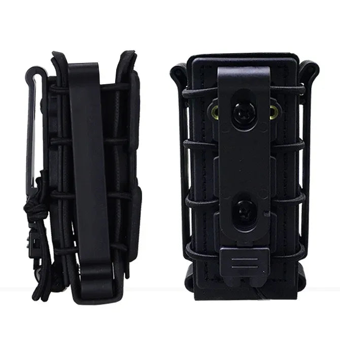 IDOGEAR Black Airsoft Magazine Pouch with Adjustable Retention for Easy Access