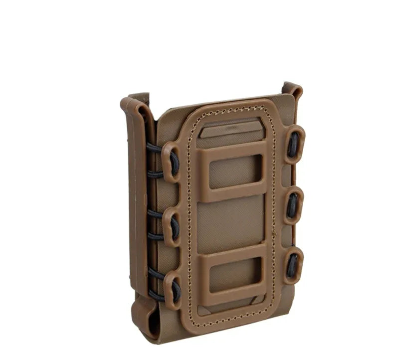 IDOGEAR Tactical Airsoft Magazine Pouch in Tan for Secure Storage and Quick Access