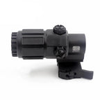 Holy Warrior airsoft magnifier with flip mount designed for enhanced targeting and accuracy in airsoft games
