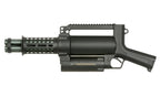 WELL AEG Minigun Airsoft Gun in Black with Detailed Design and Ergonomic Grip