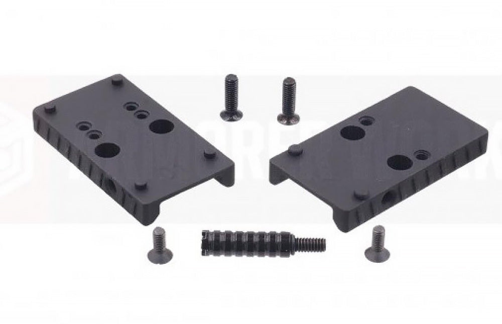 CANIK airsoft optic plate set with mounting screws and adapter rail for airsoft accessories