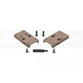 CANIK airsoft optic plate set with two tan mounting plates and screws for accessories