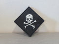 District Airsoft Black Skull and Crossbones AIRSOFT PATCH with a durable design