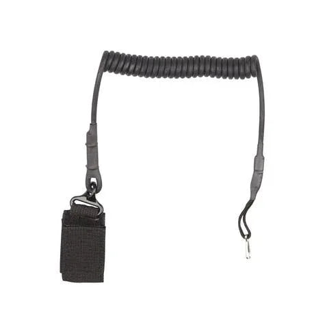 ASG Airsoft Pistol Lanyard with Coiled Design and Clip for Secure Attachment