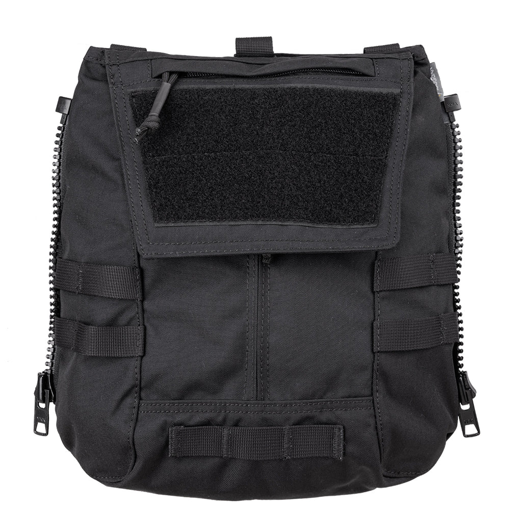 IDOGEAR black tactical airsoft pouch with zipper and velcro panels for secure storage