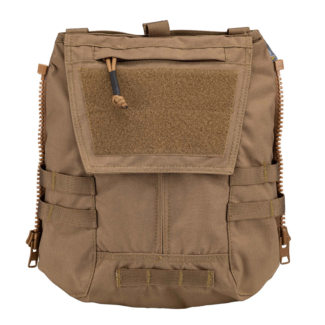 IDOGEAR tan AIRSOFT POUCH with multiple straps and a zippered top for secure storage
