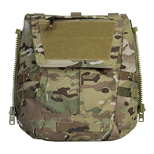 IDOGEAR camouflage tactical AIRSOFT POUCH with zippered compartments and velcro patch panel