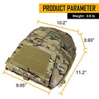 IDOGEAR camouflage AIRSOFT POUCH with multiple compartments and Velcro patch panel for tactical use