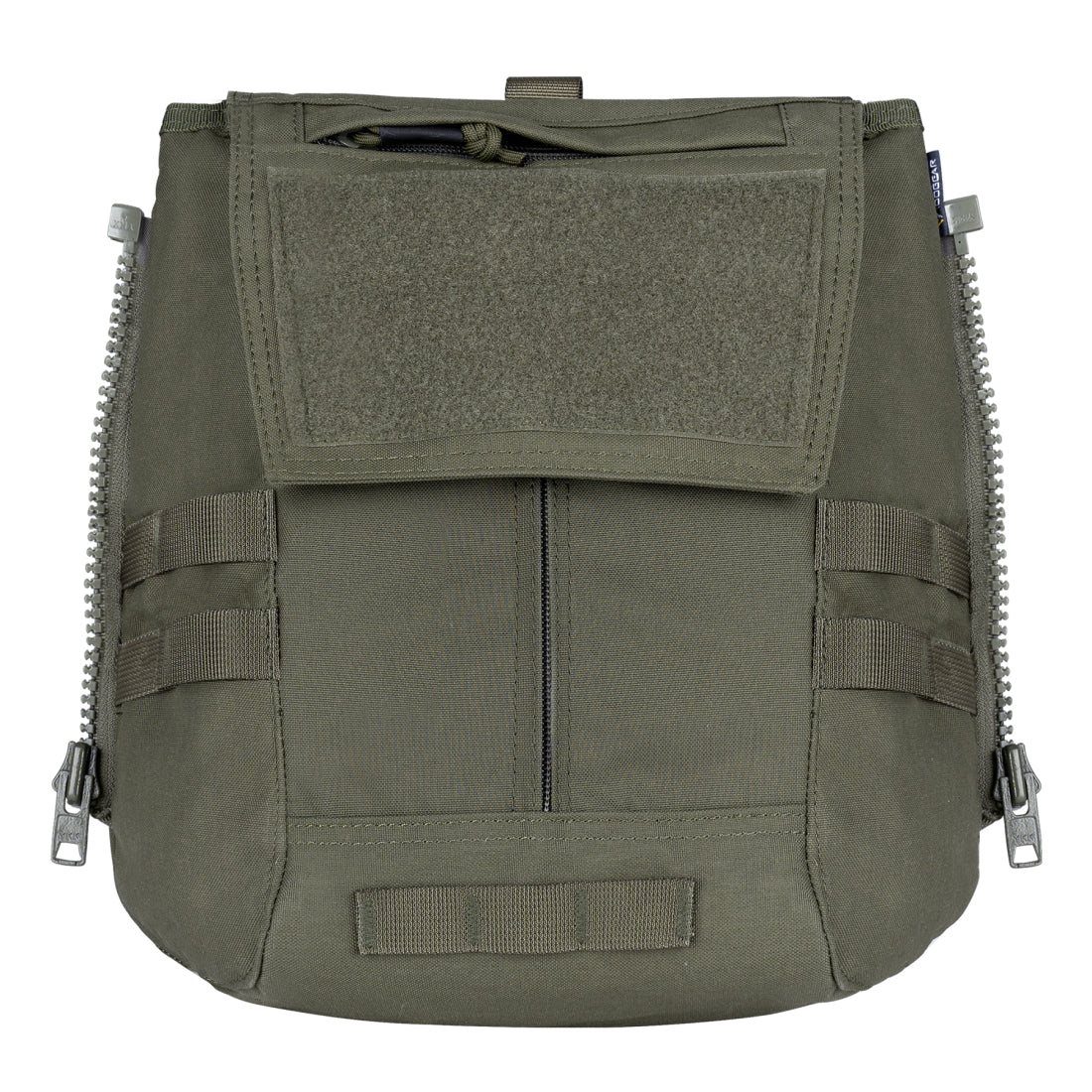 IDOGEAR tactical green airsoft pouch with multiple compartments and zipper closures