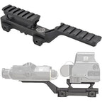 Holy Warrior airsoft riser mount for enhancing sight alignment on airsoft rifles