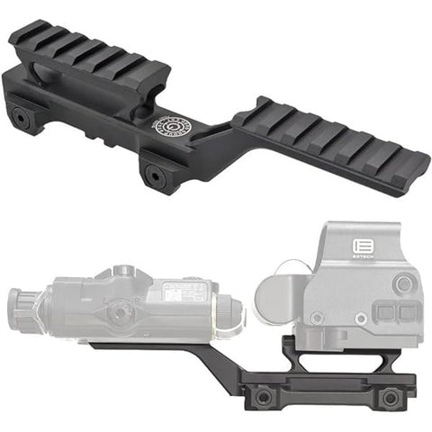 Holy Warrior airsoft riser mount for enhancing sight alignment on airsoft rifles