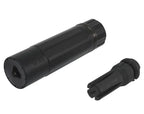 E&C airsoft sandman suppressor with muzzle device for enhanced gameplay performance