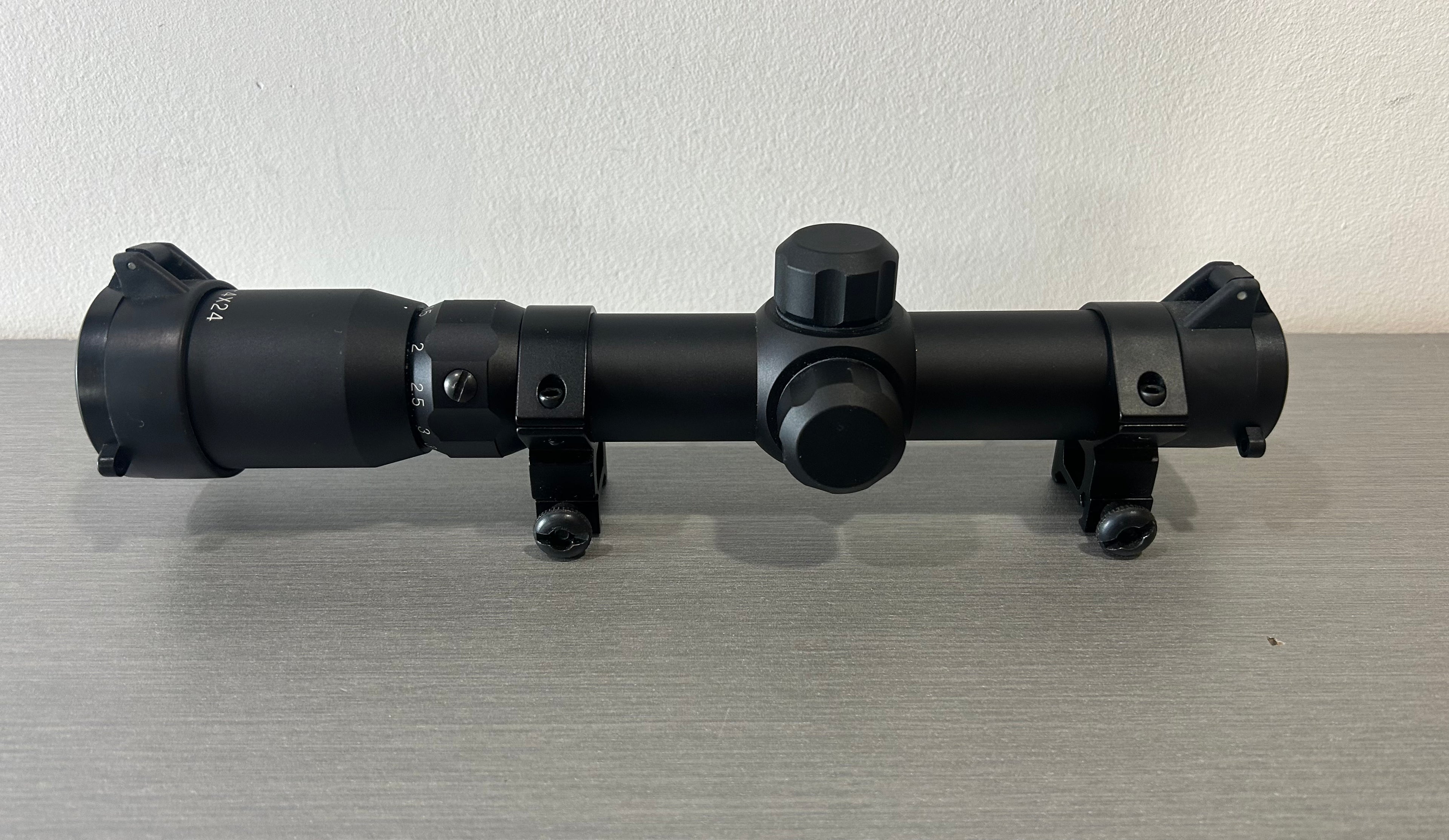 Black District Airsoft airsoft scope with adjustable zoom and sturdy mount for enhanced precision
