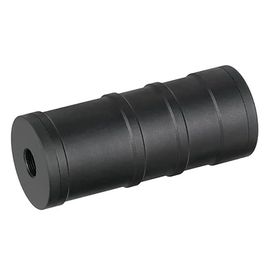Black 5KU Airsoft Silencer Accessory for Improved Stealth in Airsoft Games