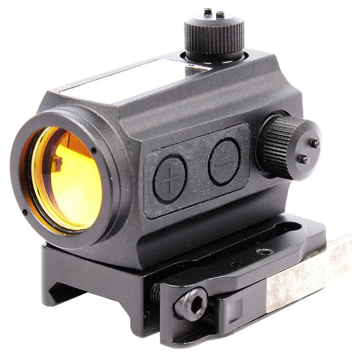 Precision Dynamics Airsoft T1 Red Dot Sight with Adjustable Brightness and Quick-Detach Mount