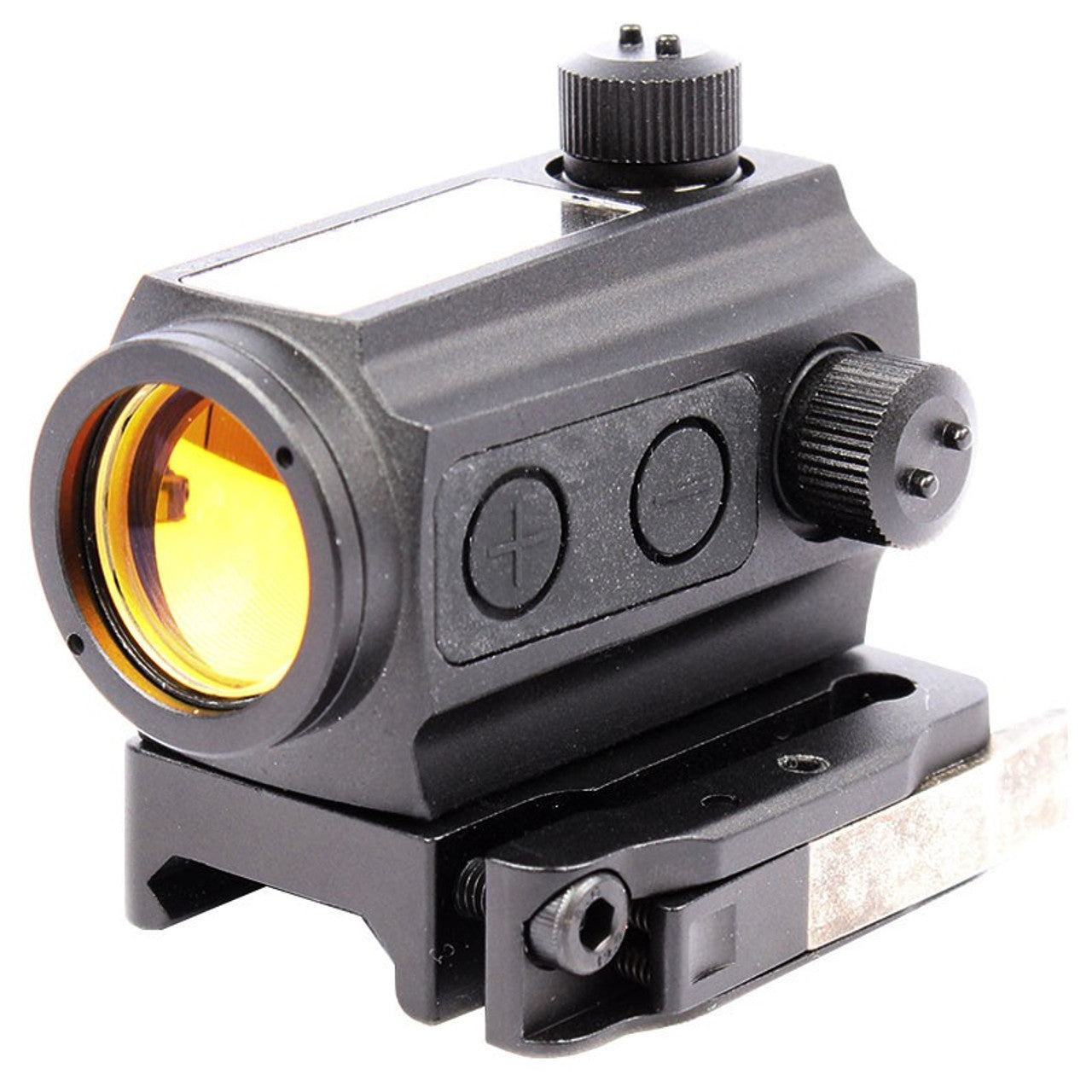 Precision Dynamics Airsoft T1 Red Dot Sight with Adjustable Brightness and Quick-Detach Mount