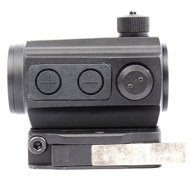PrecisionDynamics Airsoft T1 red dot sight accessory for airsoft guns with adjustment controls