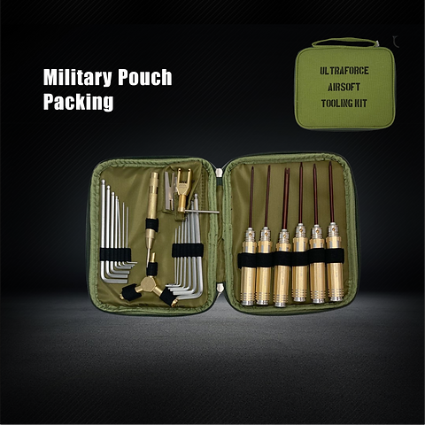 Ultraforce Airsoft Tool Kit in Military Pouch with Various Tools for Airsoft Maintenance
