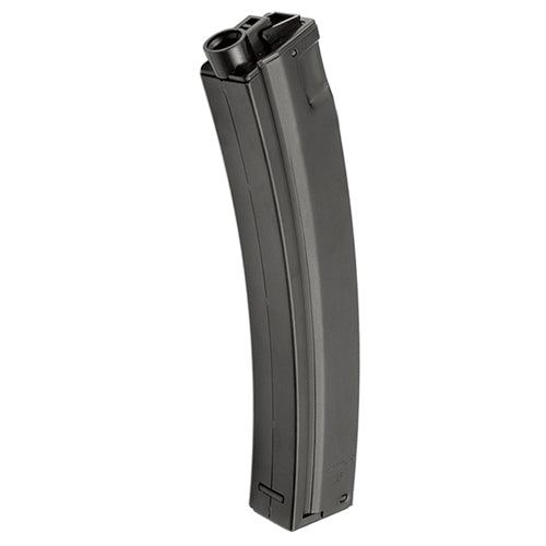 Black used MP5 hi-cap magazine for airsoft rifles curved high capacity accessory