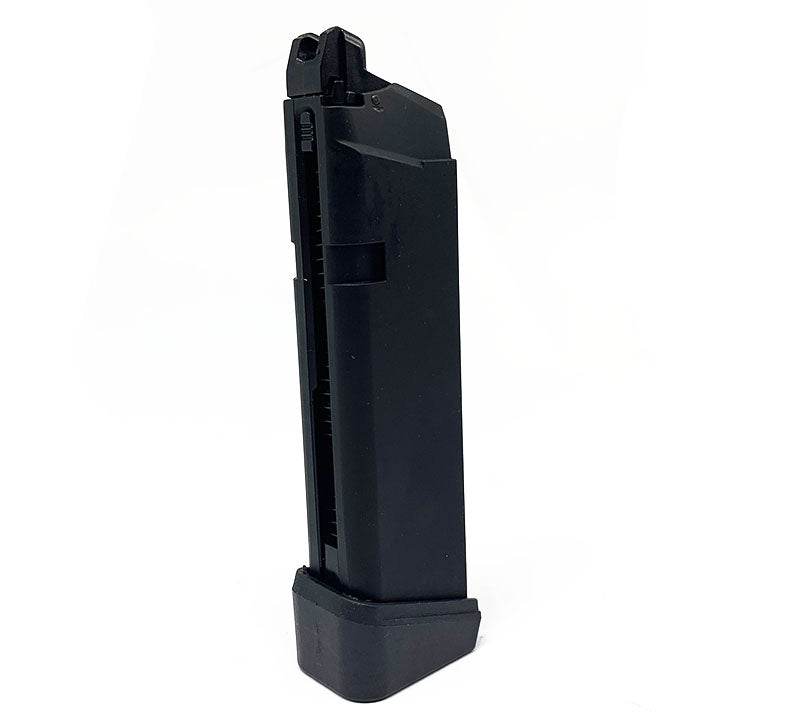 ARMY ARMAMENT black G17 MAG AIRSOFT replacement magazine with extended base for airsoft pistols