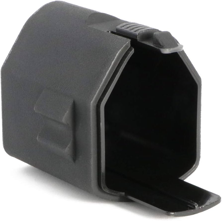 AIRTECH black plastic BATTERY EXTENSION KWA accessory case with hinged lid open