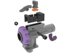 AIRTECH CONVERSION prometheus internal assembly parts with purple adjustment knob and metal components