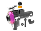 AIRTECH PROMETHEUS internal component with black and purple parts and small screws for airsoft guns