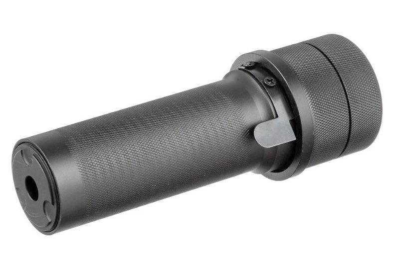5KU AK TRACER AIRSOFT SILENCER in black, designed for enhanced shooting performance