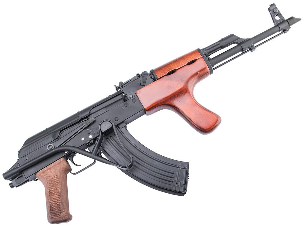 DOUBLE BELL AKM airsoft replica gun with realistic design and wooden details for tactical gameplay