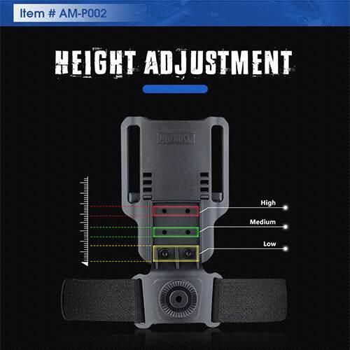 AMOMAX LOW RIDE Height Adjustment Feature for Optimal Comfort and Fit