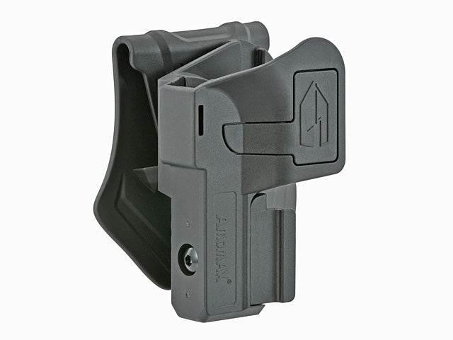 AMOMAX OPEN HOLSTER in black for secure firearm retention and easy access