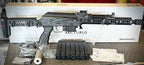 ARCTURUS PP19 sp1 Airsoft rifle displayed on a table with accessories and magazines in front