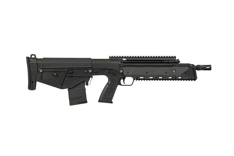 ARES Airsoft AEG Rifle in Black with Adjustable Stock and Rail System for Custom Accessories