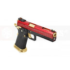 AW CUSTOM Armorer Works Competition Grade Hi-Speed 5.1 GBB in red and black design with gold accents