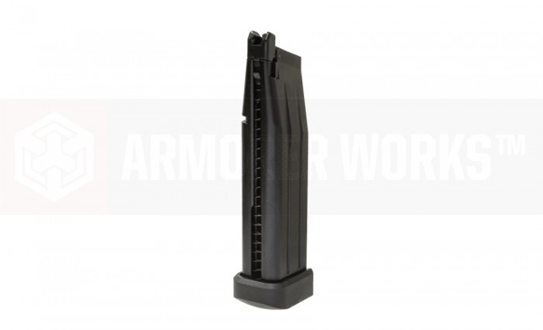 Armorer Works Hi-Capa 5.1 green gas magazine with durable polymer construction for reliable performance