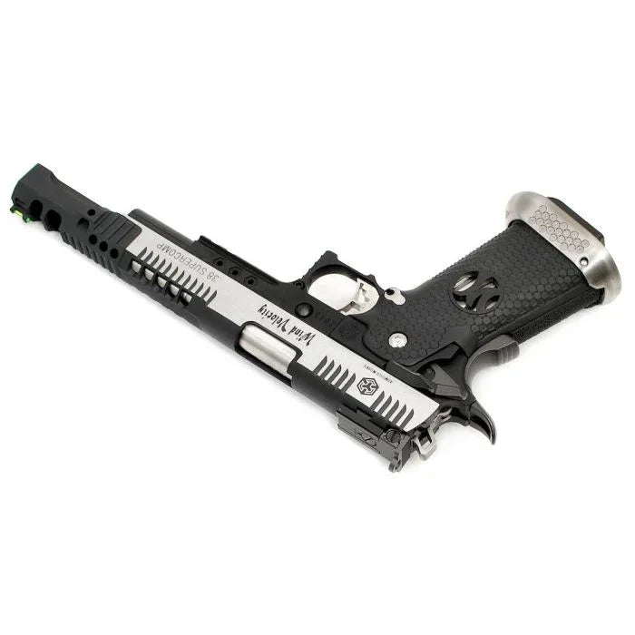 ARMORER WORKS HX24 .38 SUPERCOMP RACE Pistol with sleek design and enhanced grip for precision shooting