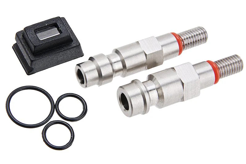 ARMY ARMAMENT HICAPA HPA ADAPTER with two stainless steel fittings and O-rings for airsoft systems
