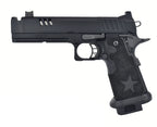 ARMY ARMAMENT R618A STACCATO AIRSOFT pistol with modern design and textured grip for enhanced gameplay