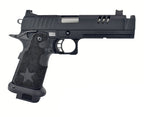 Army Armament R618A Staccato Airsoft Pistol with textured grip and tactical design