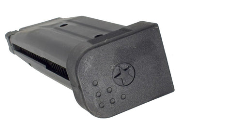 Close-up of ARMY ARMAMENT STACCATO MAGAZINE featuring durable polymer construction and textured grip for better handling