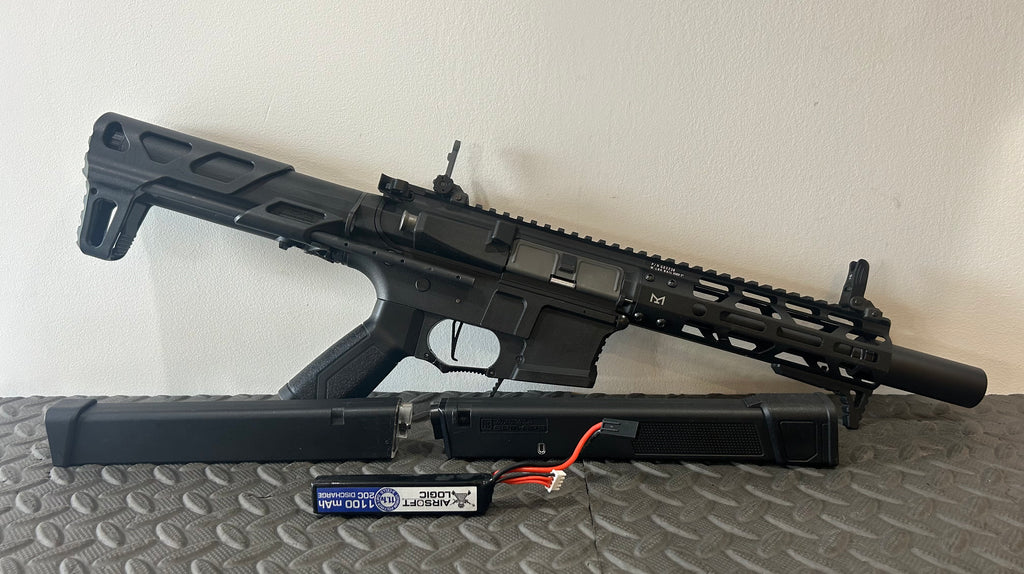 G&G ARP9 airsoft rifle with sleek design and adjustable features for enhanced performance