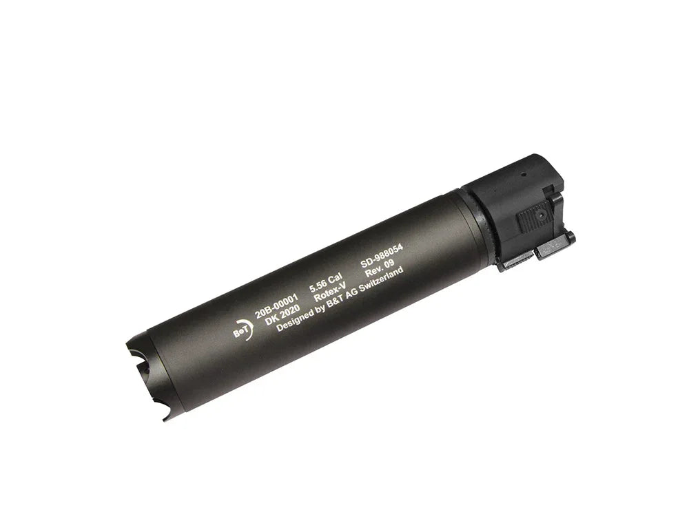 ASG B&T ROTEX-V QD SUPPRESSOR featuring a lightweight design for improved shooting accuracy