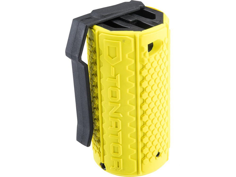 ASG GRENADE STORM D-TONATOR in bright yellow with textured grip for tactical use